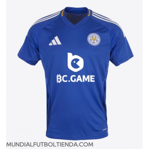 Camiseta Leicester City Primera Equipación Replica 2024-25 mangas cortas